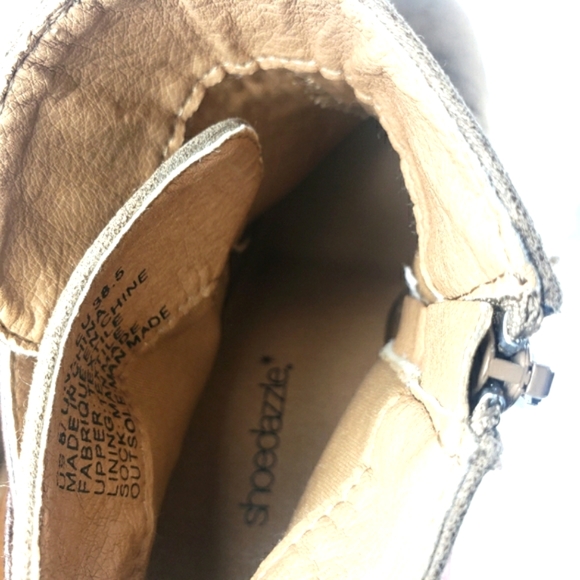 Shoe Dazzle Shanna Brown Faux Leather, Western Inspired Bootie. Women's Size 8M - Picture 11 of 12